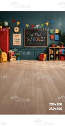 Tło fotograficzne „Nowoczesna Klasa z Tablicą Witaj Szkoło” | 4225